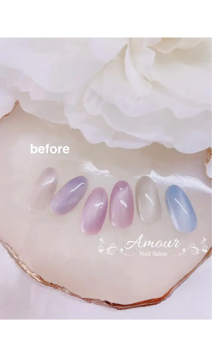 ネイル マグネットネイル nailsalon ♡amour♡のネイルデザイン