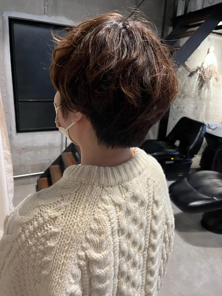 ショート ショートヘア カット 西山 紗耶香🪽 透明感カラー/ボブのヘアスタイル
