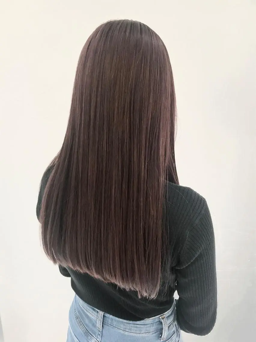 ロング カット 縮毛矯正 タカツド ユウキのヘアスタイル