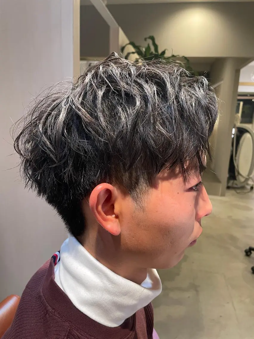 ショート パーマ メンズ 🌙19時以降通える メンズ専門 コーダイのヘアスタイル