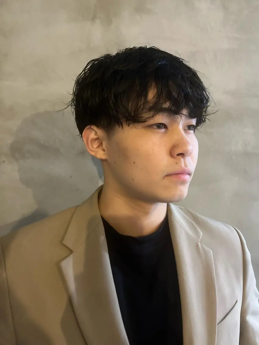ショート パーマ メンズ マッシュ メンズパーマ 渋谷/原宿/メンズ/ コヤマトモヤのヘアスタイル