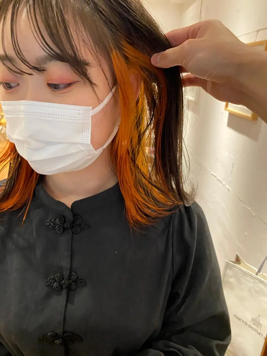 ミディアム カラー 🟩白髪ぼかし ショート/大司のヘアスタイル