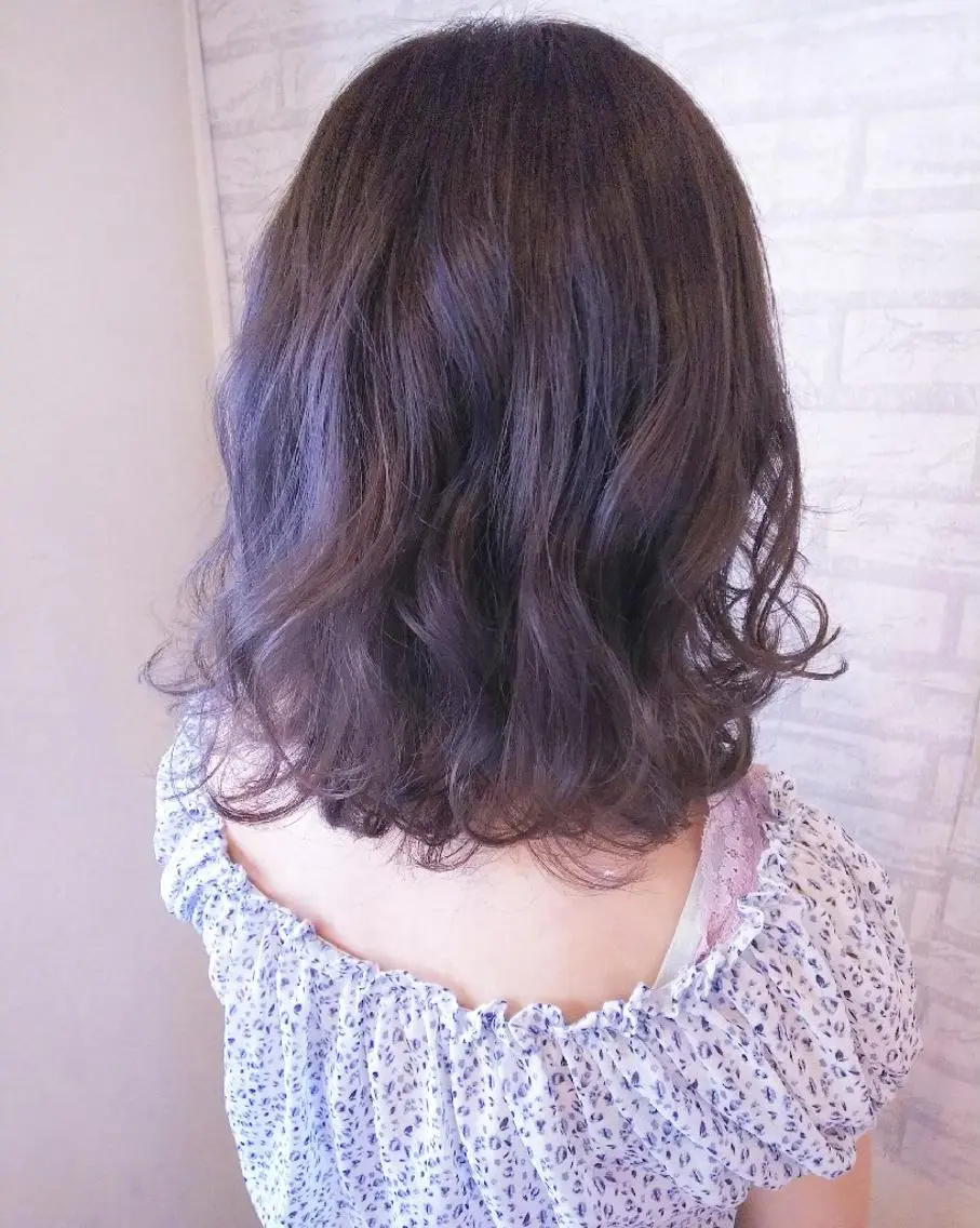 ミディアム カラー アッシュ ラベンダーカラー ラベンダーアッシュ RU RIのヘアスタイル
