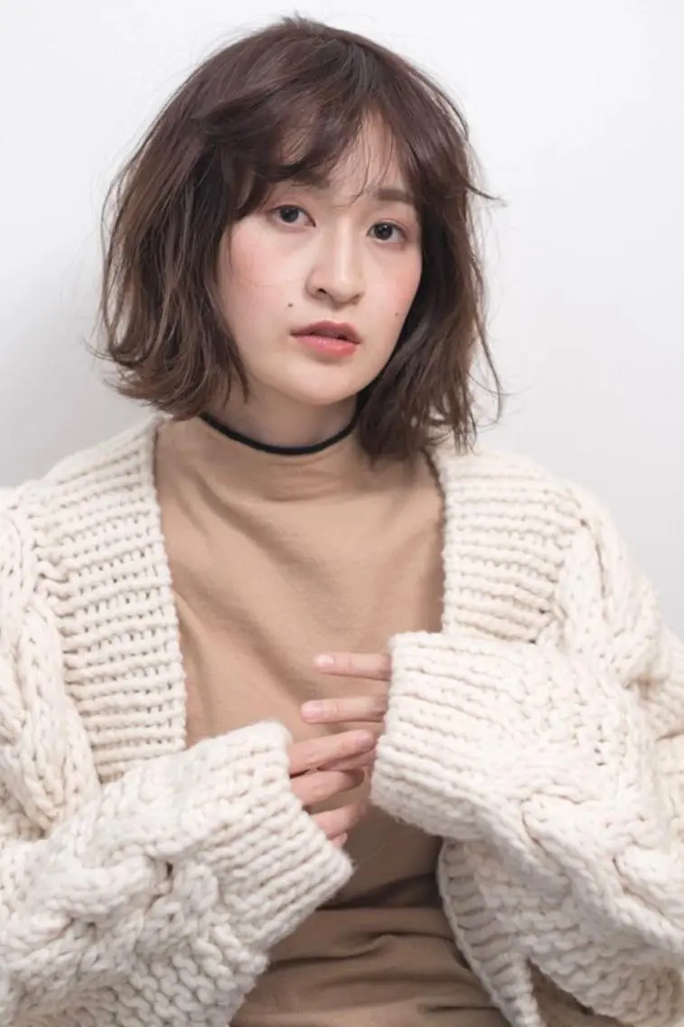 ミディアム カラー ヘアアレンジ ボブ AND THE BRICKS北川珠紀の眉毛・アイブロウイメージ