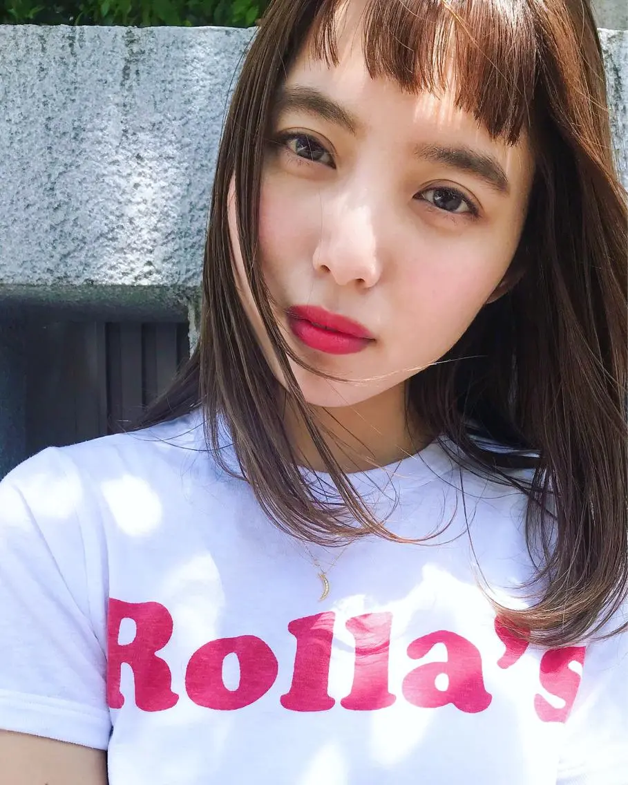ミディアム カラー エクステ(レミー毛) NINEのヘアスタイル