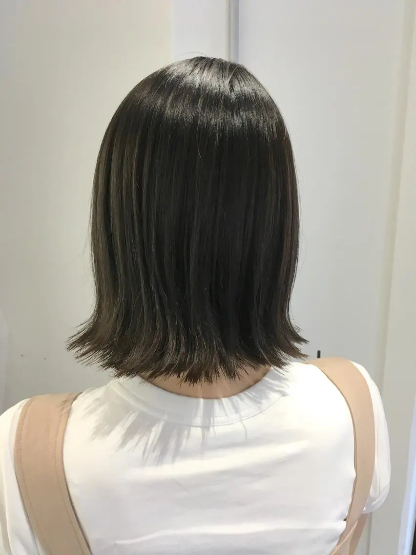 ショート 切りっぱなしボブ ボブ カット ヘッドスパ ヘアセット yoshi ☆のヘアスタイル