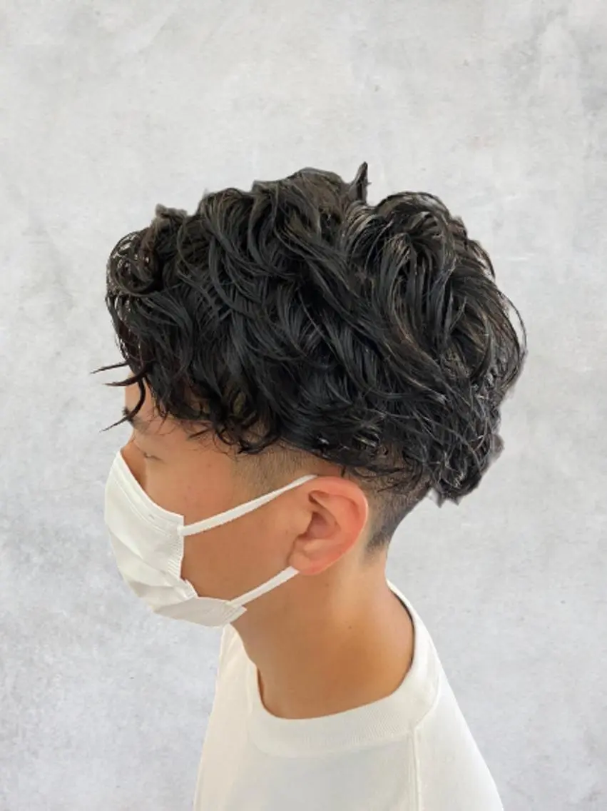 パーマ メンズ RICHAIR 山﨑 直也のヘアスタイル