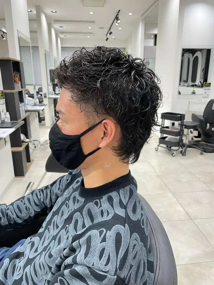 メンズ メンズパーマ 富田 菜月のヘアスタイル