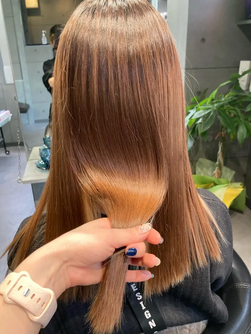 ロング 髪質改善☺︎縮毛矯正 ふじい まりんのヘアスタイル