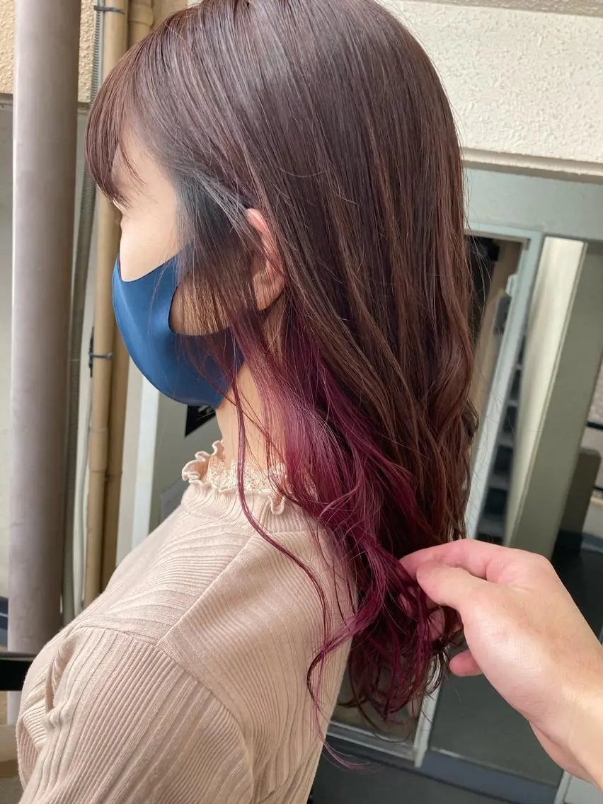ロング カラー ピンクカラー レッドカラー 🌸髪質改善特化🌸 店長 ゆうやのヘアスタイル