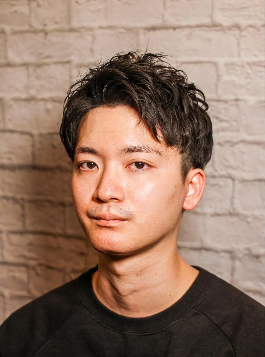 ショート パーマ メンズ メンズカット 佐藤優菜のヘアスタイル
