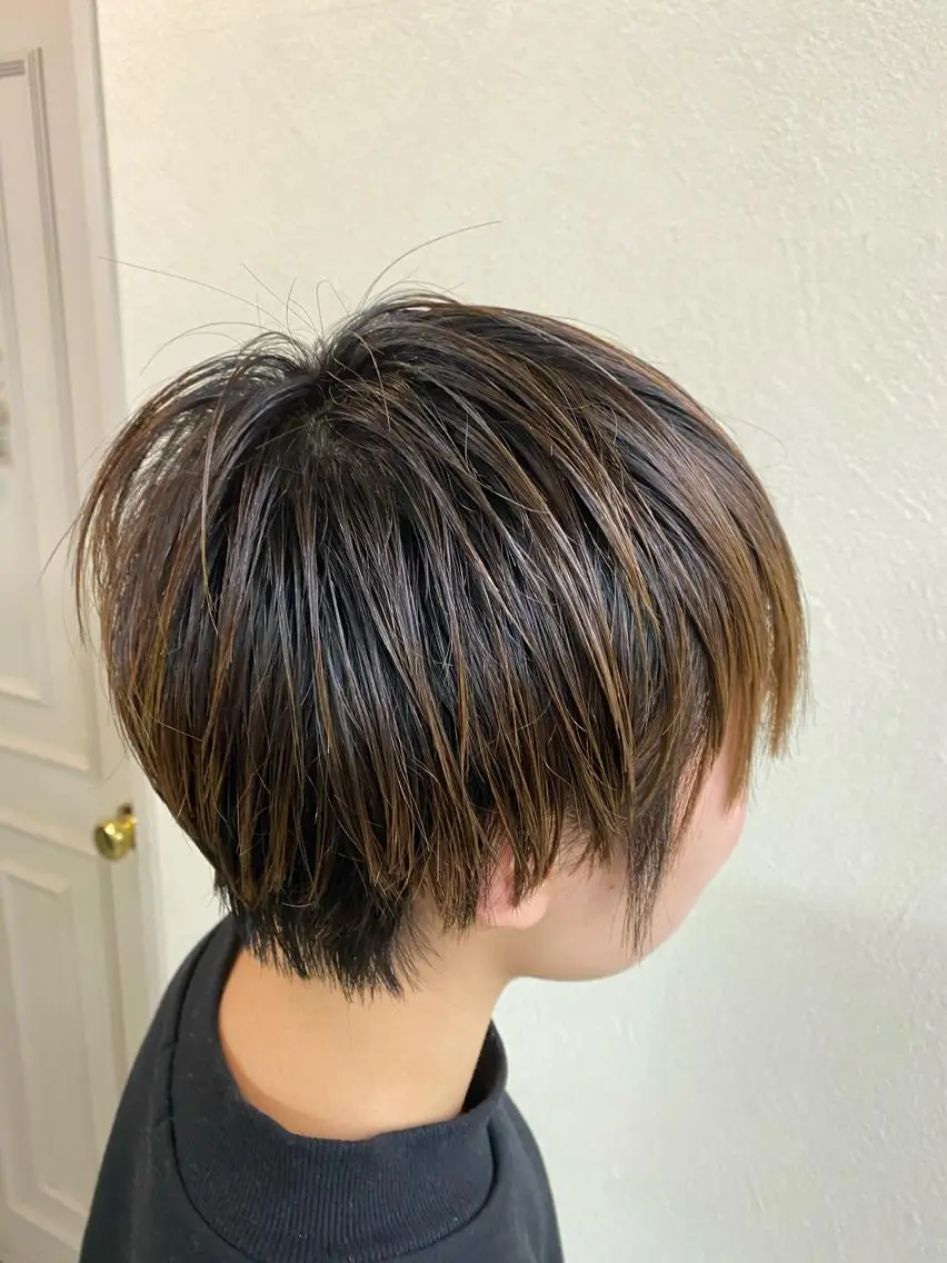 ショート ベリーショート ショートヘア カット クドウ タイキのヘアスタイル