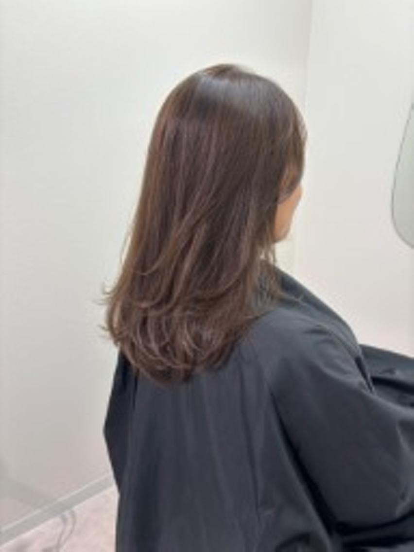 セミロング カラー ベージュカラー ブリーチ ブラウンカラー ケアブリーチ 透明感カラー カット ヘアカラー トリートメント 🌜ROW町田 🌛 公式のヘアスタイル