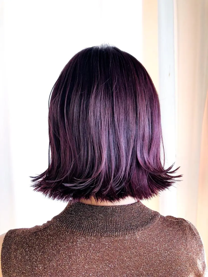 ミディアム カラー ヘアアレンジ イルミナカラー カット ヘアカラー トリートメント ヘッドスパ レイヤー×ヘッドスパ *保田遥*のヘアスタイル