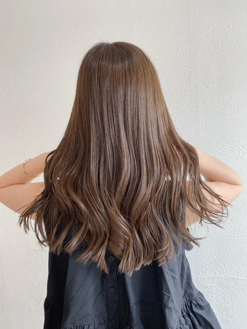 ロング カラー ブリーチ 透明感カラー ブリーチなしカラー カット トリートメント HIYOSHI　✂︎ 艶髪職人のヘアスタイル