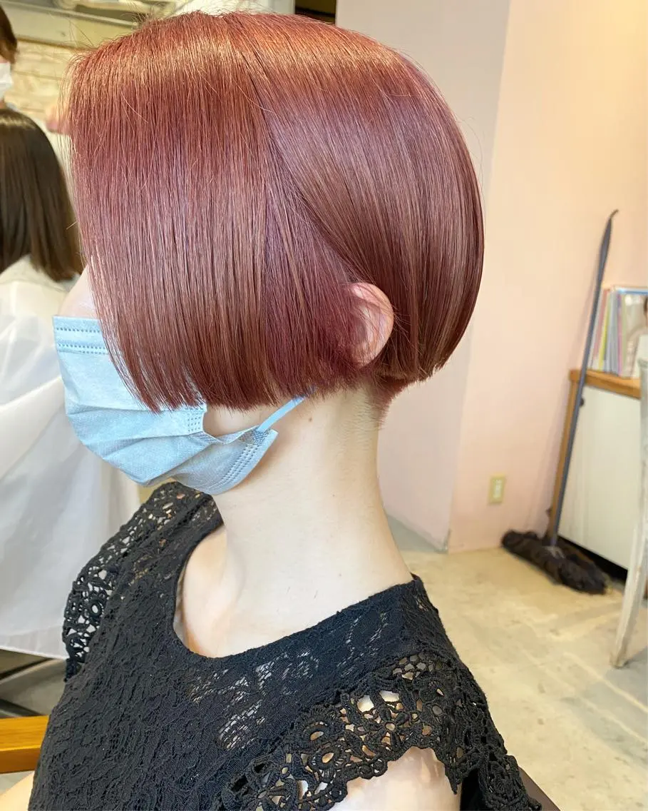 ショート カラー カット ヘアカラー トリートメント 似合わせカラーパーマ 🌿kitin米川のヘアスタイル