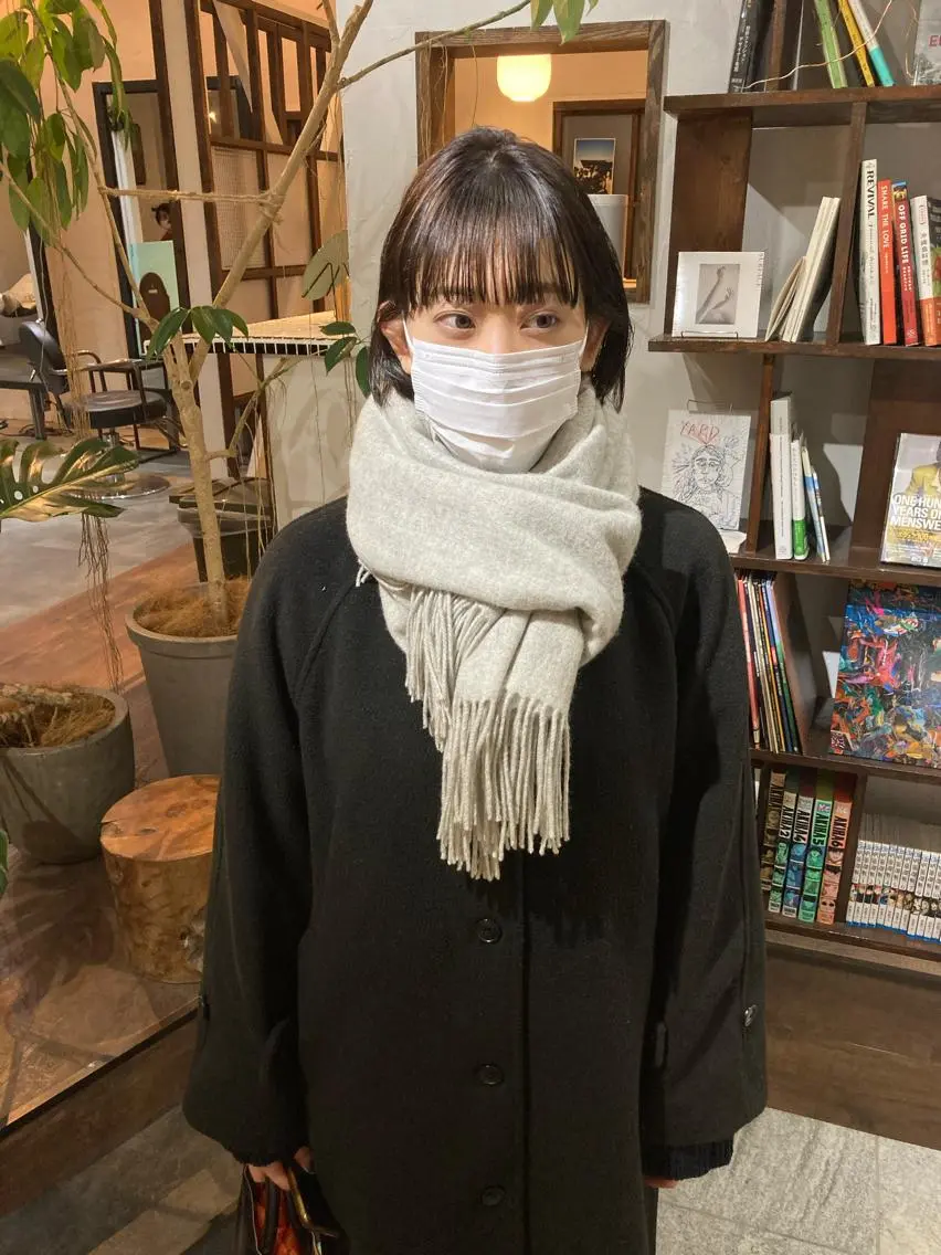 ミディアム カット ヘアカラー トリートメント 金田 夏野のヘアスタイル