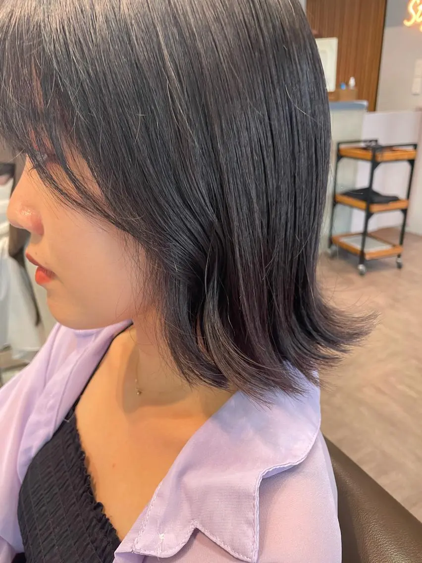ミディアム カラー PANOLA下北沢 中川夢菜のヘアスタイル
