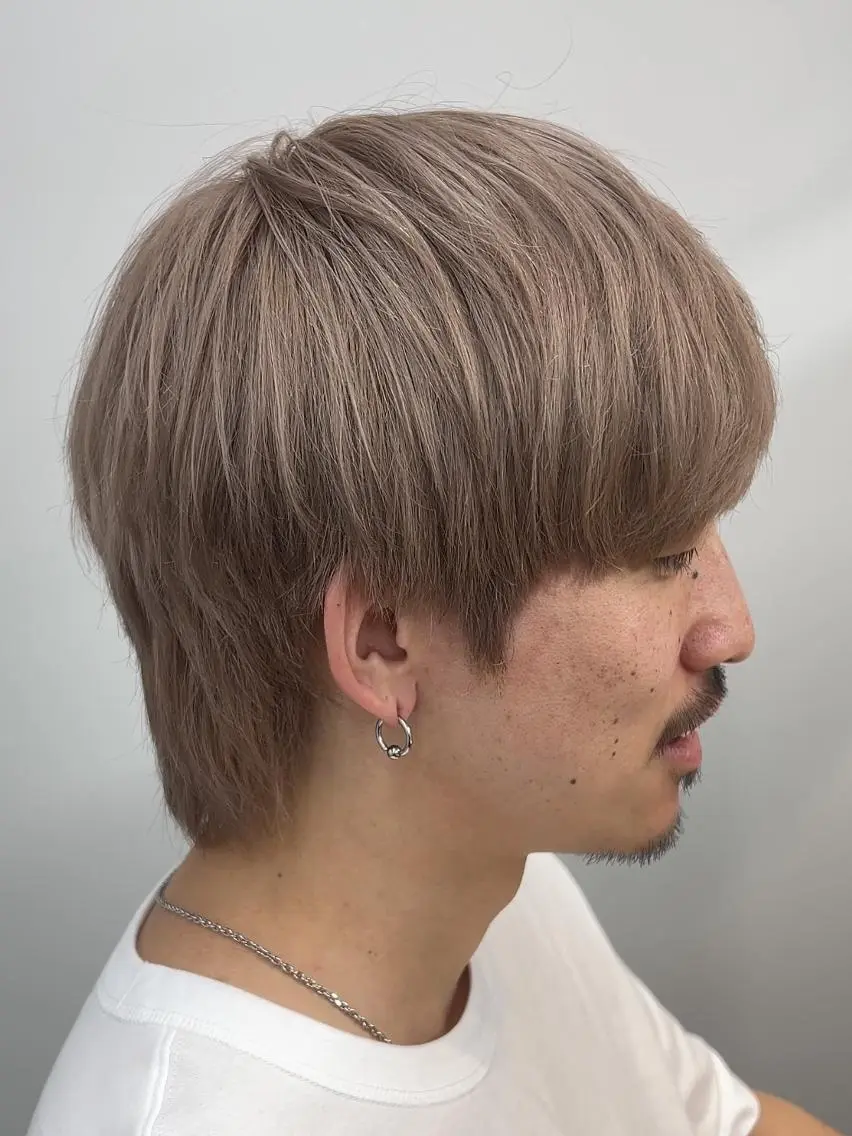 ショート メンズ カラー メンズパーマ/ メンズカット/タクヤのヘアスタイル