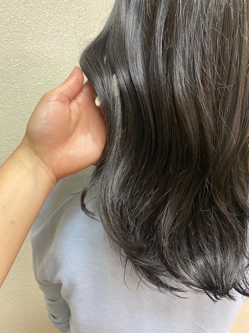 セミロング カラー 縮毛矯正/艶カラー/ ikedaのヘアスタイル