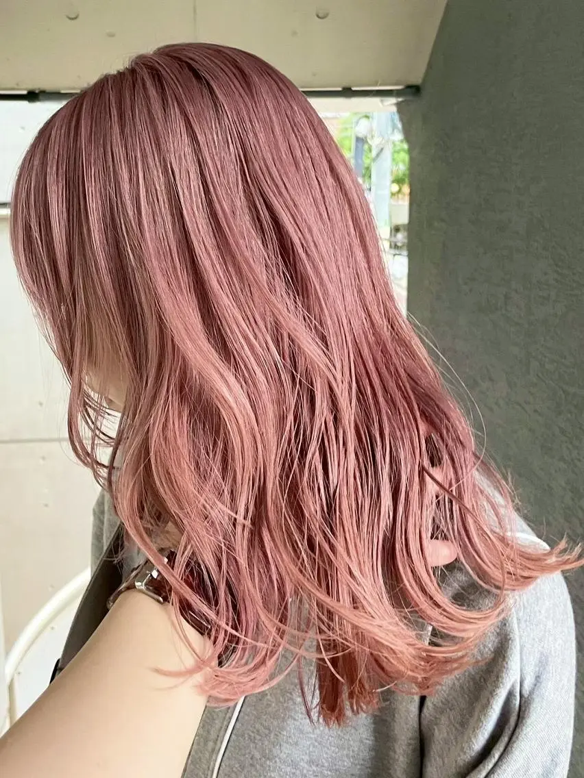 ミディアム ヘアカラー ARCANAブリーチ ダブルカラー🌟原宿のヘアスタイル