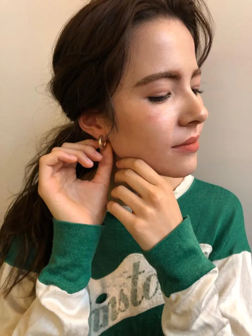 ロング カラー パーマ ヘアアレンジ eri kinjoのヘアスタイル