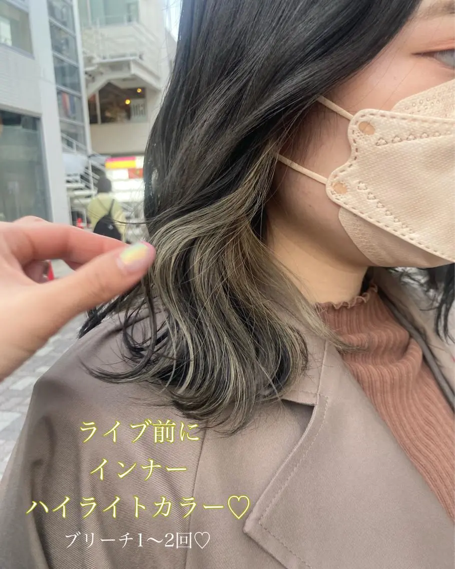 ロング カラー ヘアアレンジ 学生 オリーブ透明感カラー 表参道/MIKUのヘアスタイル