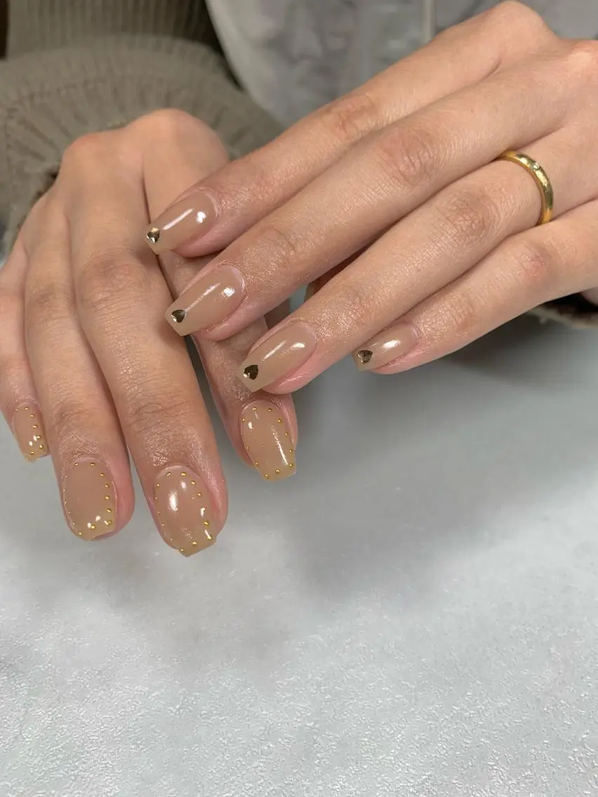 ネイル ハート ホログラムネイル SAKU nail 作島茜のネイルデザイン