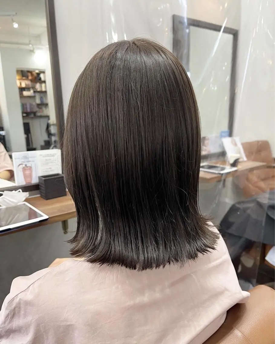 ショート ヘアカラー トリートメント 難波 茜のヘアスタイル