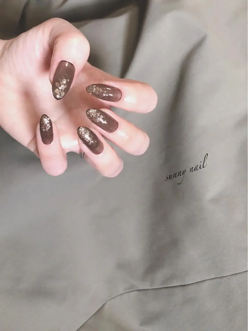 ネイル ブラウン sunny nailのネイルデザイン