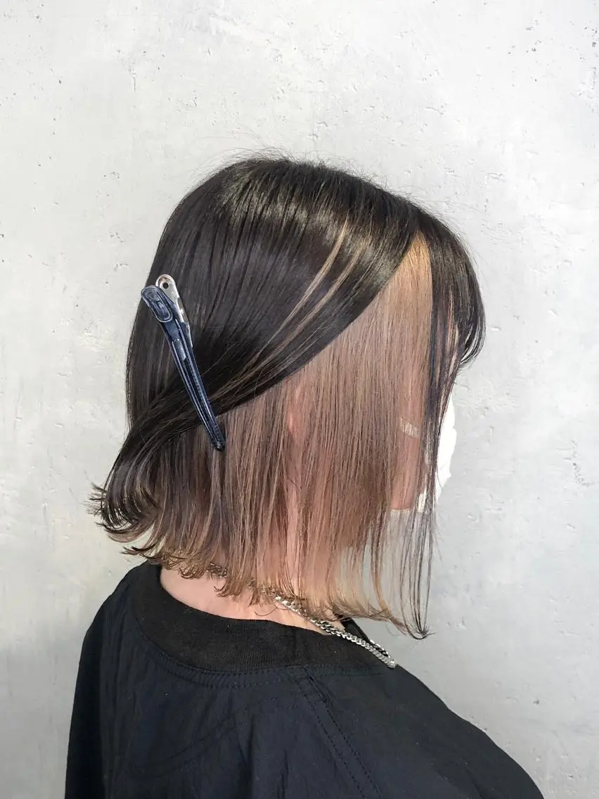ショート カラー ヘアアレンジ インナーカラー屋さん 🫧伊藤拓実のヘアスタイル