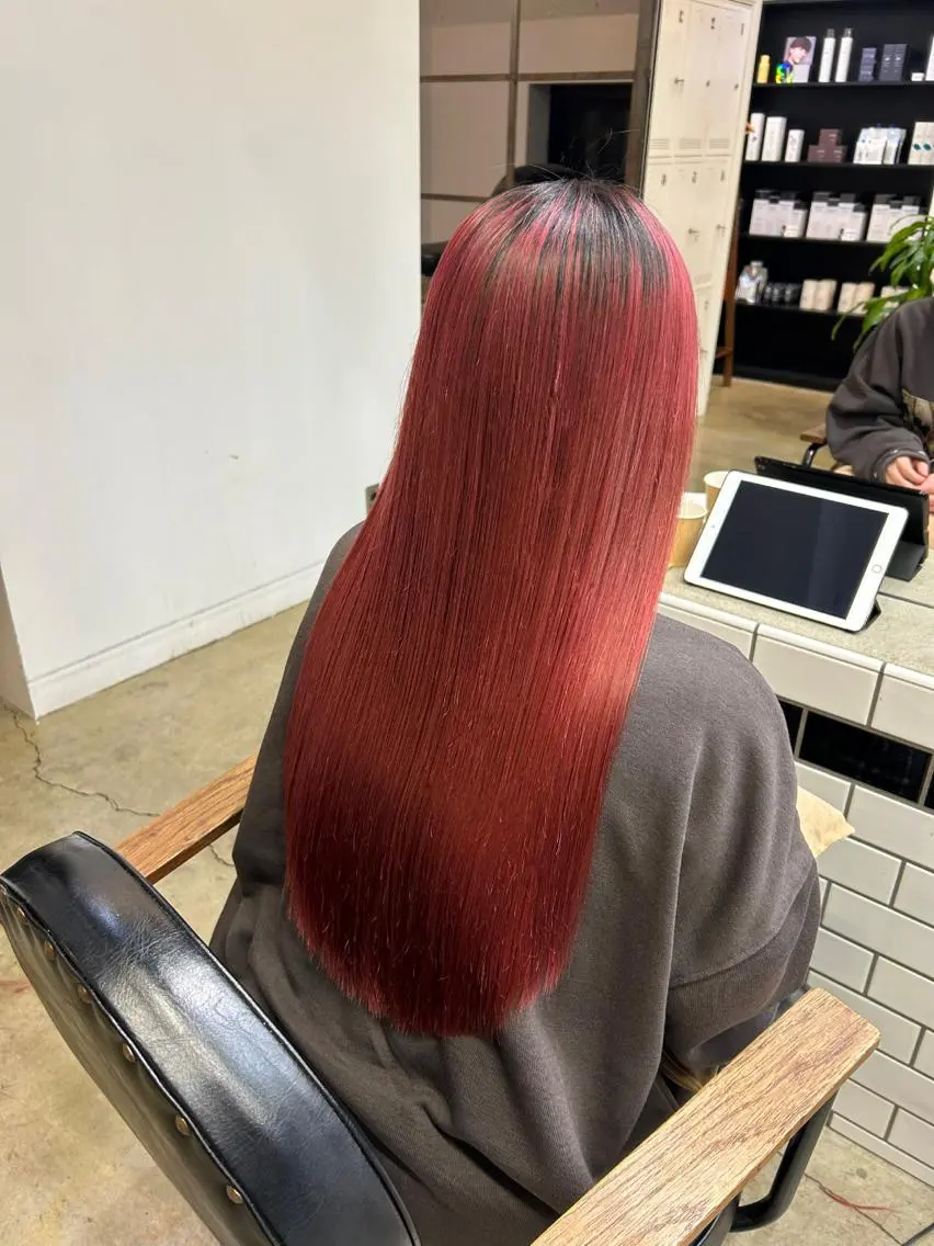 ロング カラー ヘアアレンジ トリートメント 🎀暖色カラー🎀 ♡yurika♡のヘアスタイル