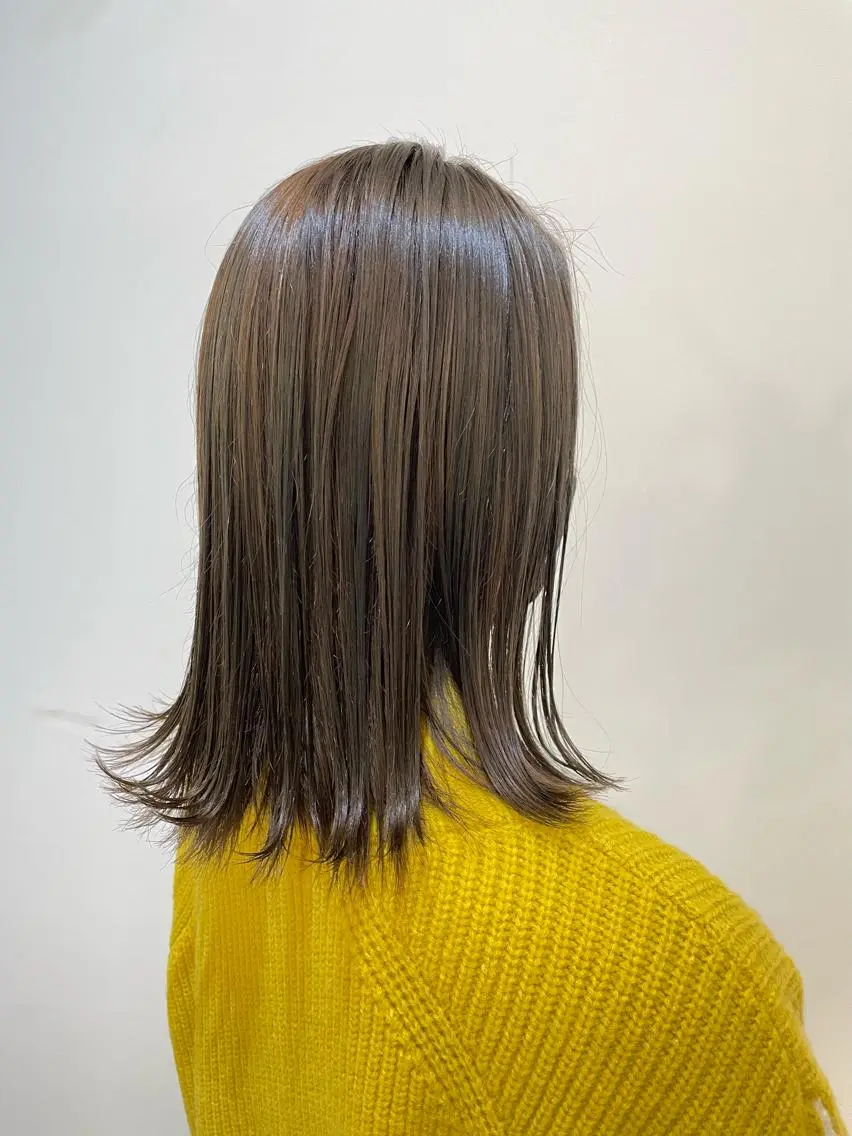 ミディアム ボブ 外ハネヘア 渡邊 恭汰のヘアスタイル