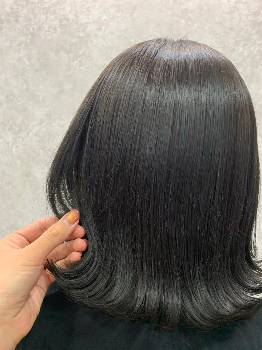 ロング カラー アディクシーカラー 透明感カラー オレンジ たなか りなのヘアスタイル