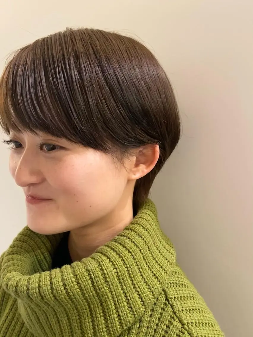 ショート カラー ヘアアレンジ ショートヘア カット ヘアカラー トリートメント 田中 あやなのヘアスタイル