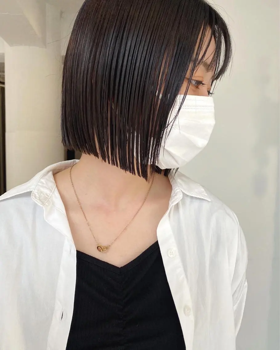 ショート カラー カット ヘアカラー トリートメント センターパート/ レイヤー/ayuのヘアスタイル