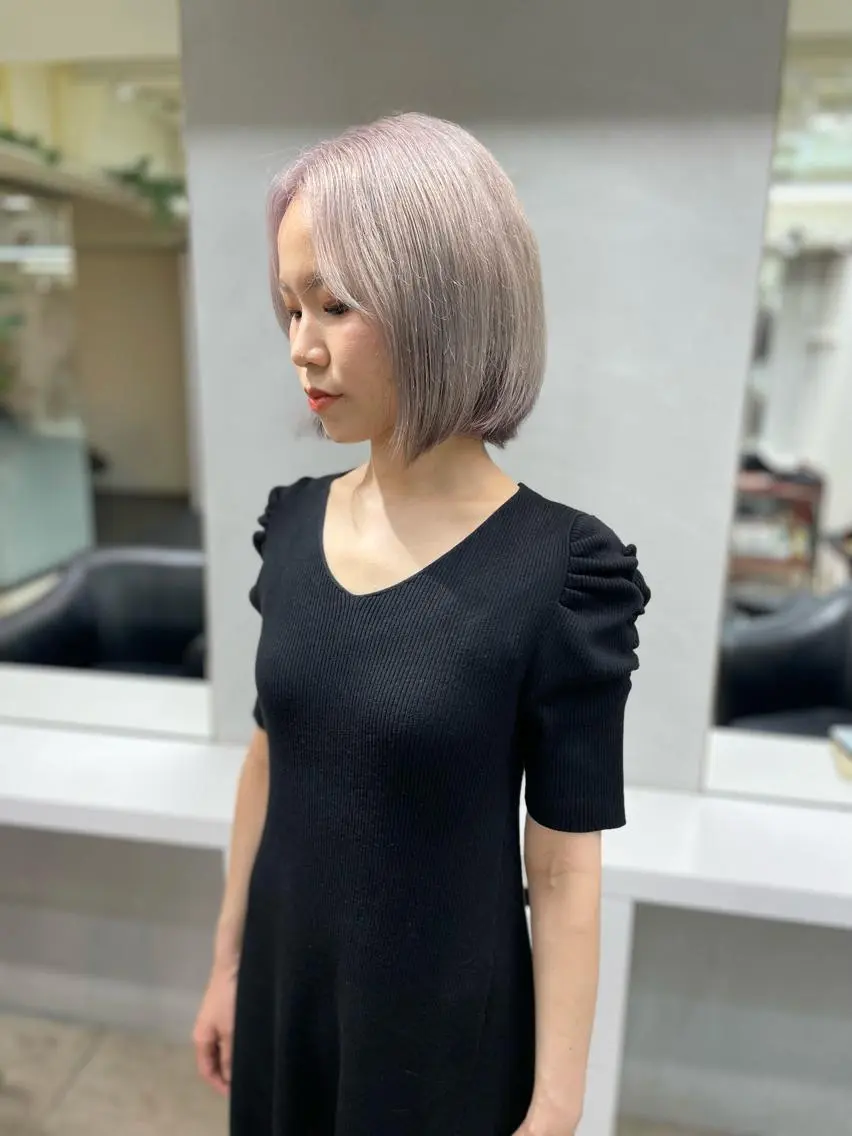 カラー yasuハイトーン/ デザインカラーのヘアスタイル