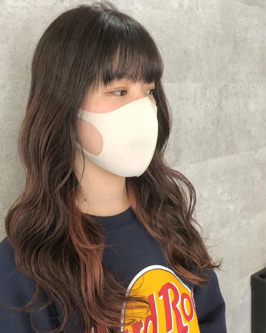 ロング カラー アディクシーカラー ブリーチ ケアブリーチ イルミナカラー インナーカラー 髪質改善で 憧れの潤艶美髪にのヘアスタイル