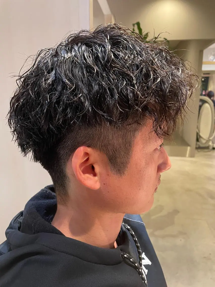 ショート パーマ メンズ 🌙19時以降通える メンズ専門 コーダイのヘアスタイル