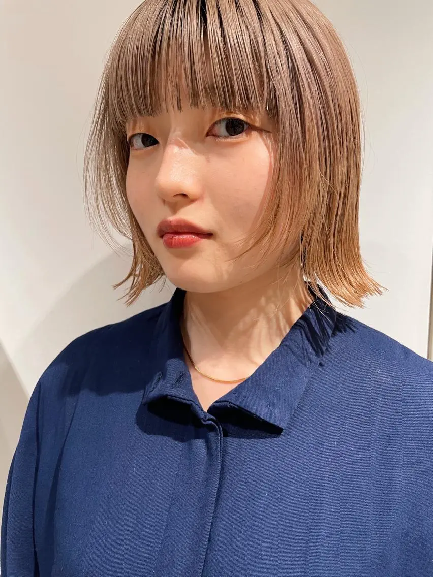 ショート カラー ブリーチ カット ヘアカラー トリートメント ヘアセット センスをお届けします 大谷将生infpのヘアスタイル