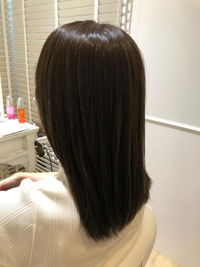 ミディアム カラー ベージュカラー ✨🌿大人可愛い愛さ れhair🌿✨松本のヘアスタイル