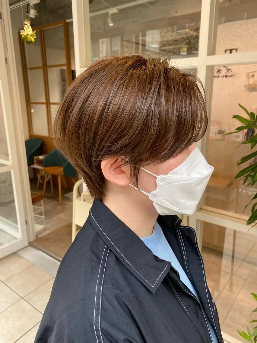 ショート ヘアカラー トリートメント 三好 智のヘアスタイル