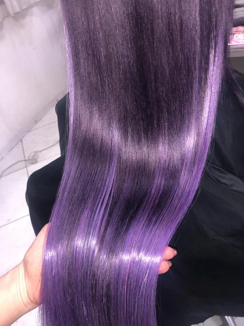 ロング カラー アッシュ グラデーションカラー ラベンダーカラー ラベンダーアッシュ パープルカラー MAKO ❤️🔥NEXTのヘアスタイル