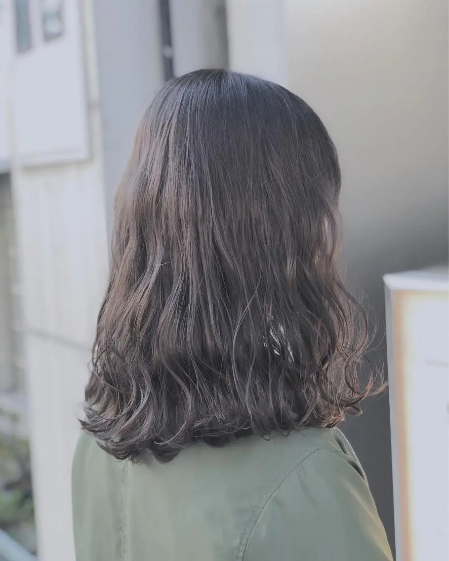 セミロング カラー アッシュ アッシュブラウン ブラウンカラー カット ヘアカラー トリートメント ✨髪質改善縮毛矯正✨ 宇田川修平のヘアスタイル