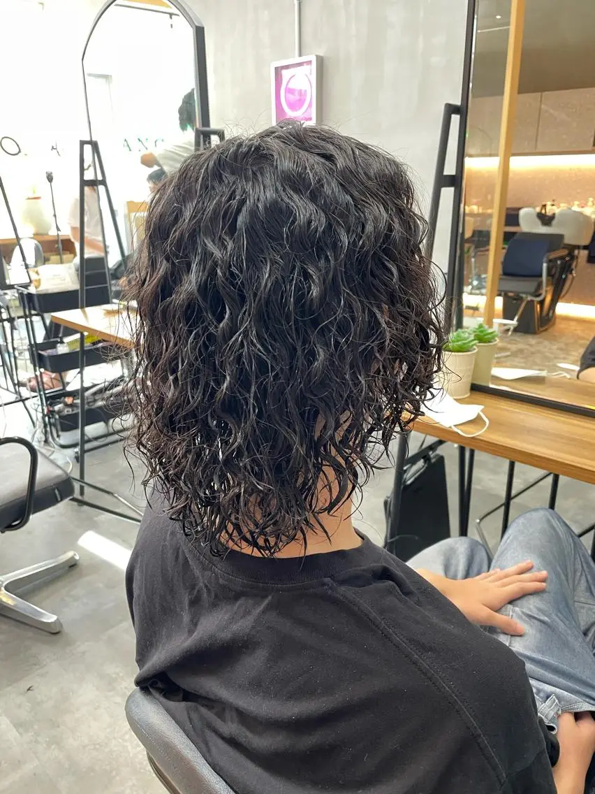 ミディアム カット パーマ ANGELICA💎 ショウゴのヘアスタイル