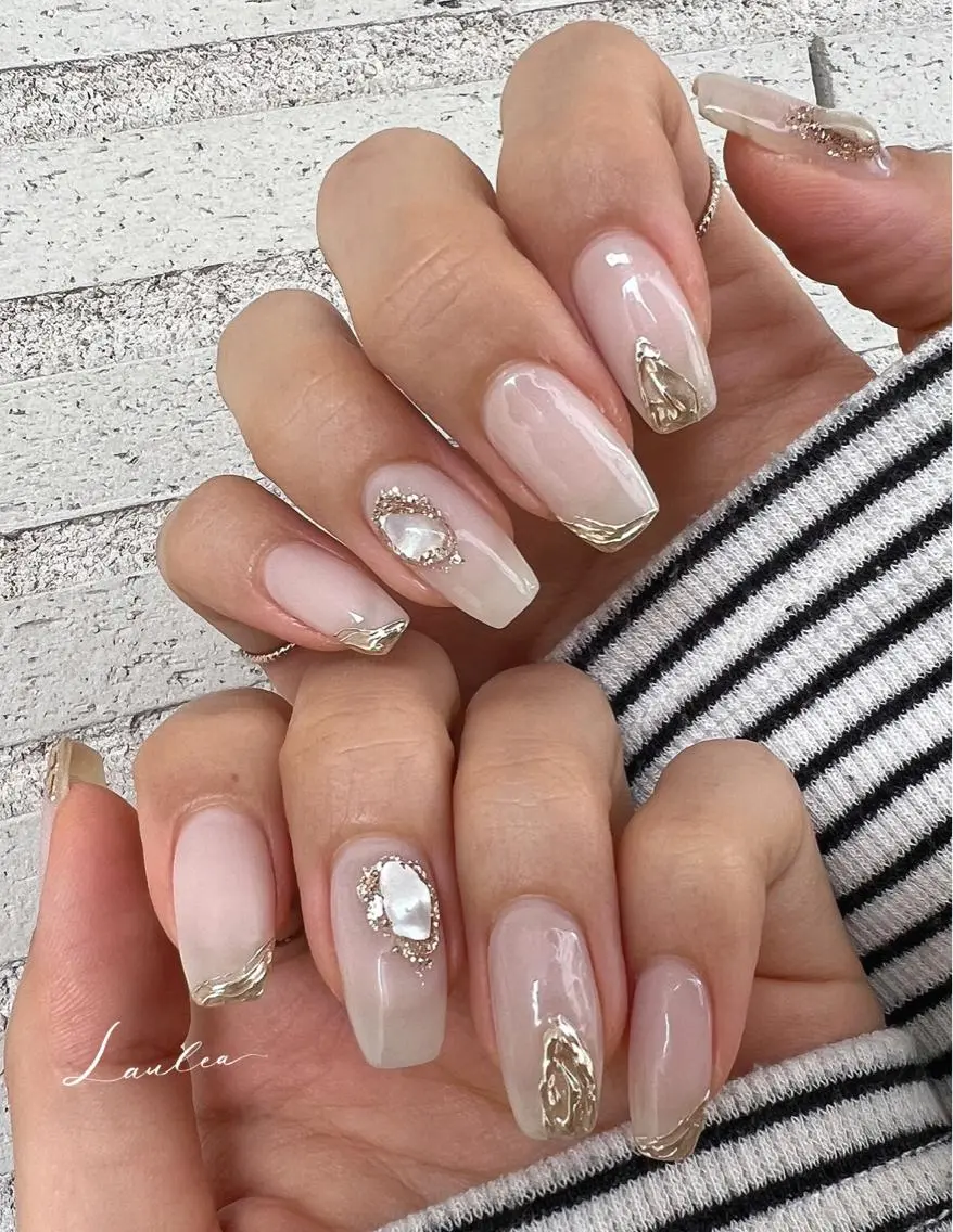 ネイル フットネイル 韓国ネイル ハンドネイル nail salon Lauleaのネイルデザイン