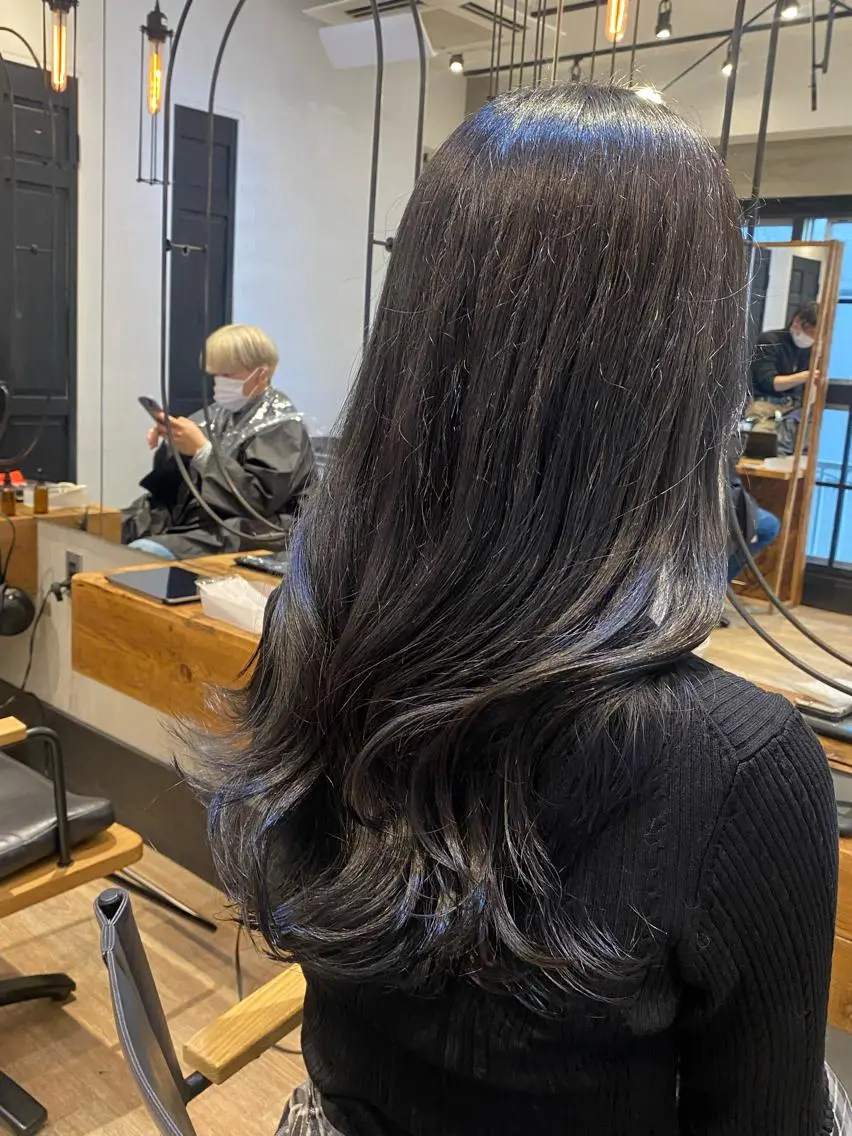 セミロング カット ヘアカラー トリートメント 新宿/顔周りカット +レイヤー=しずく♩のヘアスタイル