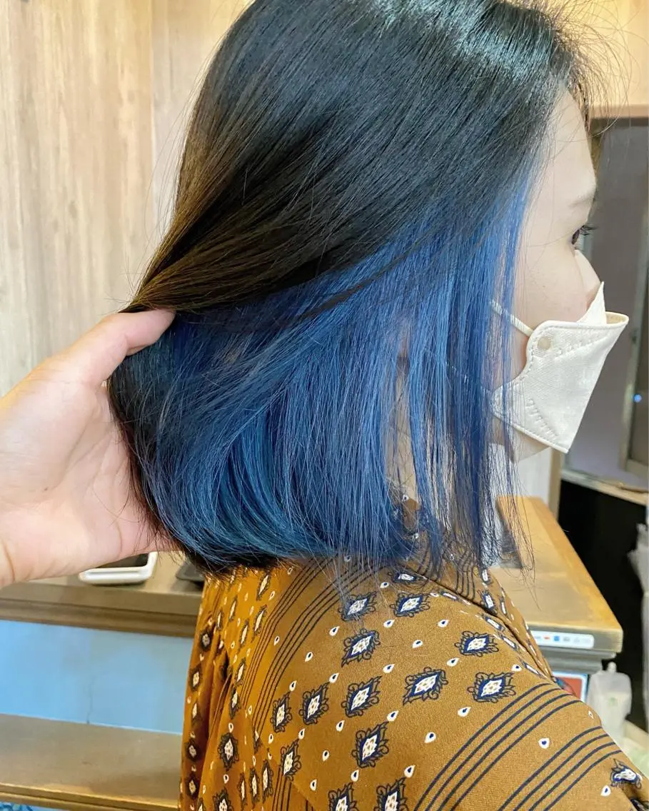 セミロング カラー アディクシーカラー ヘアカラー トリートメント ✨韓国風ヘア/艶髪 カラー✨yumeのヘアスタイル