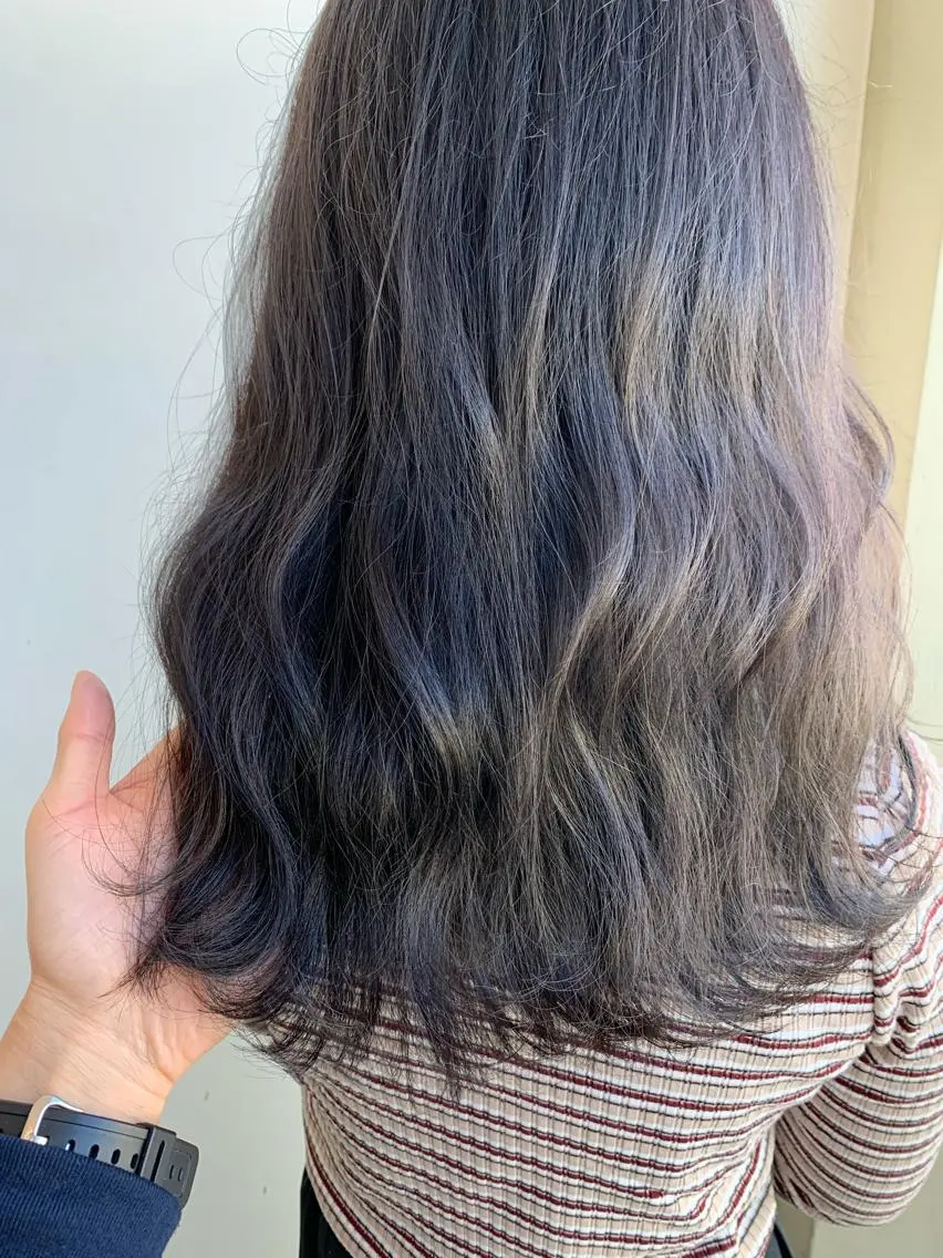 セミロング カラー 透明感カラー ヘアカラー トリートメント Beach 代表 KENTAのヘアスタイル