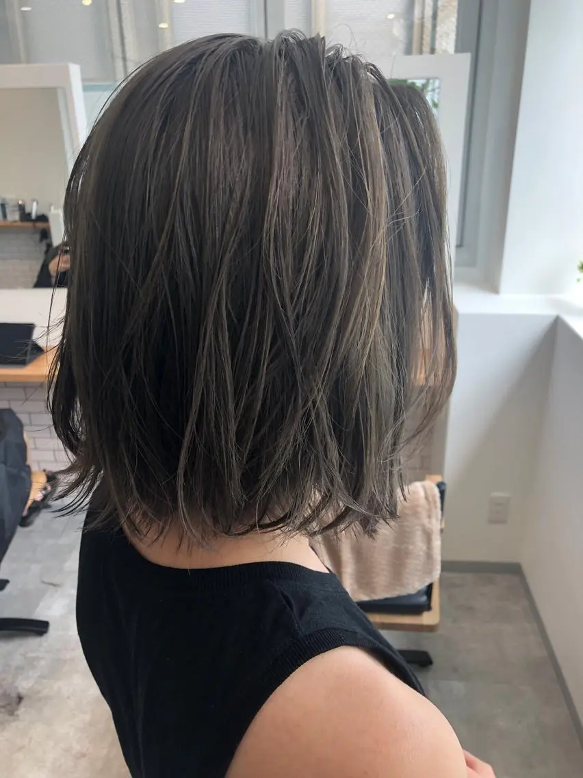 ショート カラー グレージュ カット ヘアカラー トリートメント JILBLAN京都 ショート/ハイライトのヘアスタイル